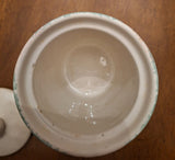 Porcelain Jar with Lid, Floral Design, Made in Italy, Over 4" Tall, About 3" Dia