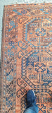 Antique Ersari Oriental Rug Hand Knotted All Wool Circa 1880 About 4' X 8'