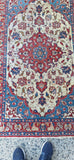 Hand Knotted All Wool 5-7 x 3-6 circa 1940's Genuine Oriental Rug - Diamonds Sapphires Rubies Emeralds