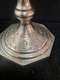 84 Silver Antique Candleholder 1.77 Grams 18" Tall Circa 1920's