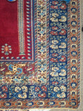 Antique Gheisari Turkish Oriental Rug Hand Knott Over 100 Years Old Very Good...