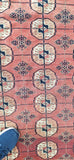 Vintage Hand Knotted Yamud Oriental Rug Wool Foundation 4 x 5