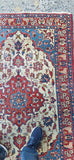 Hand Knotted All Wool 5-7 x 3-6 circa 1940's Genuine Oriental Rug - Diamonds Sapphires Rubies Emeralds