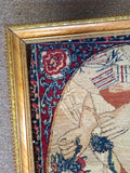 Antique Rug 17" X 23" Early 20th Century