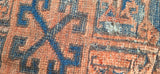 Antique Ersari Oriental Rug Hand Knotted All Wool Circa 1880 About 4' X 8'