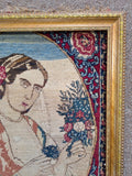 Antique Rug 17" X 23" Early 20th Century