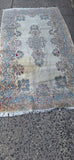 Hand Knotted All Wool Oriental Rug 4-2 X 8-0 Vintage 1950's