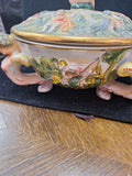 Capodimonte Decorative Bowl Made In Italy 2160 6" Diameter 4" Tall