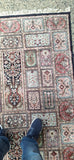 Vintage Hand Knotted All Wool Pakistani Oriental Rug 4 X 6