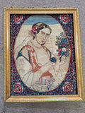 Antique Rug 17" X 23" Early 20th Century
