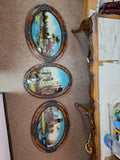 Framed Artwork Under Glass Set Of 3