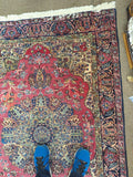 Antique Hand Knotted Woven Oriental Rug All Wool Woven Specially for Dilmaghani