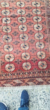 Vintage Hand Knotted Yamud Oriental Rug Wool Foundation 4 x 5