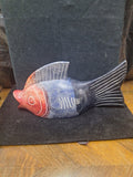 Handcarved Stone Fish Possibly African 11" X 5.5" #91208