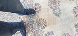 Hand Knotted All Wool Oriental Rug 4-2 X 8-0 Vintage 1950's