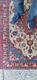 Hand Knotted All Wool 5-7 x 3-6 circa 1940's Genuine Oriental Rug - Diamonds Sapphires Rubies Emeralds