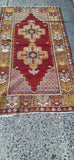 Vintage 1930's Hand Knotted Turkish Anatolya Rug All Wool 4 X 7