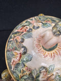 Capodimonte Decorative Bowl Made In Italy 2160 6" Diameter 4" Tall