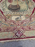 Antique Darvish Omar Khayam Rug Early 20th Century Good Condition Suf Baft 2 x 3