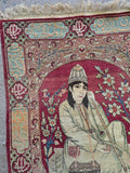Antique Darvish Omar Khayam Rug Early 20th Century Good Condition Suf Baft 2 x 3