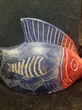 Handcarved Stone Fish Possibly African 11" X 5.5" #91208