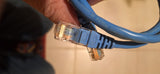 3ft Belkin Cat5e BluePatch Network Cable BOTH LATCHES BROKEN!!!!