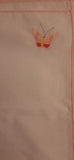 Placemats Set of 12 White with Pink Border and Butterfly 15.75" X 15.75" - Diamonds Sapphires Rubies Emeralds