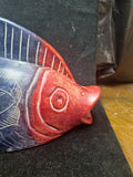 Handcarved Stone Fish Possibly African 11" X 5.5" #91208