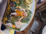 Capodimonte Decorative Bowl Made In Italy 2160 6" Diameter 4" Tall