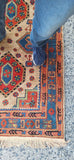 Hand Knotted All Wool Turkistan Rug 3' X 5' Vintage 1980's