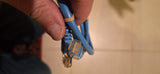 3ft Belkin Cat5e BluePatch Network Cable BOTH LATCHES BROKEN!!!!