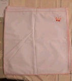 Placemats Set of 12 White with Pink Border and Butterfly 15.75" X 15.75" - Diamonds Sapphires Rubies Emeralds