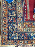 Antique Gheisari Turkish Oriental Rug Hand Knott Over 100 Years Old Very Good...