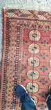 Vintage Hand Knotted Yamud Oriental Rug Wool Foundation 4 x 5