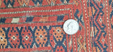 Vintage Hand Knotted Yamud Oriental Rug Wool Foundation 4 x 5