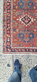 Hand Knotted All Wool Oriental Rug 3 X 5 Vintage 1950's