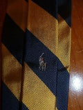 Beautiful 100% Silk Polo by Ralph Lauren Tie Made in USA with Woven Polo Player - Diamonds Sapphires Rubies Emeralds