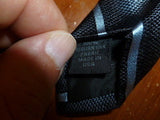 100% Italian Silk Black Gray & Blue Express Tie Made in USA - Diamonds Sapphires Rubies Emeralds