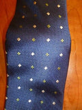 Gorgeous Navy Blue 100% Woven Silk Nordstrom Tie Made in USA Good Condition - Diamonds Sapphires Rubies Emeralds
