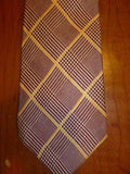 Lovely 100% Silk Polo by Ralph Lauren Wide Burgundy & Gold Tie Hand Made in USA - Diamonds Sapphires Rubies Emeralds