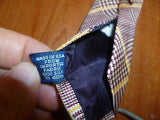 Lovely 100% Silk Polo by Ralph Lauren Wide Burgundy & Gold Tie Hand Made in USA - Diamonds Sapphires Rubies Emeralds
