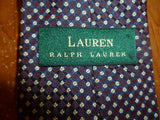 Hand Finished 100% Woven Silk Lauren by Ralph Lauren Cherry and Black Tie - Diamonds Sapphires Rubies Emeralds