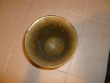 Antique Solid Brass Vintage Mortar & Pestle Heirloom - Diamonds Sapphires Rubies Emeralds