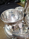 Hazorfim 925 Silver Salt And Pepper Holder Made In Israel 467 Grams