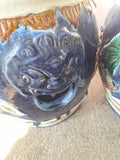 Matching Pair Of Vintage Porcelain Chinese Garden Seats