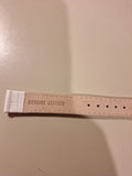 LE VIAN (LeVian) GENUINE LEATHER 14 MM WATCH STRAP ZAS 197 White  MISSING LUGS!! - Diamonds Sapphires Rubies Emeralds