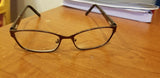 Karen Kane Mocha Wood Rose Eyeglass Frame Glasses Eyewear - 53 16 135 - Diamonds Sapphires Rubies Emeralds