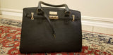 Used Womens BCBG Paris Black HandBag - Diamonds Sapphires Rubies Emeralds