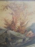 Antique Painting From An Estate George F. Bensell Labeled "The Old Mill" #915008 - Diamonds Sapphires Rubies Emeralds
