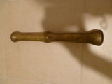 Antique Solid Brass Vintage Mortar & Pestle Heirloom - Diamonds Sapphires Rubies Emeralds